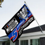 Kyle Larson 2025 NASCAR Cup Series Champion 3D Double-side House Flag – HOATT14446