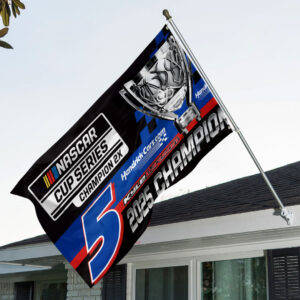 Kyle Larson 2025 NASCAR Cup Series Champion 3D Double-side House Flag - TANTN18392