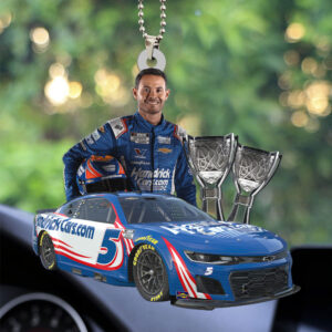 Kyle Larson Custom shape 2-sided Acrylic Car Ornament - GNENEW747