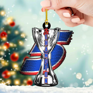 Kyle Larson 2025 NASCAR Cup Series Champion Custom Shape 2-sided Acrylic Ornament – HOATT14289