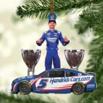 Kyle Larson 2025 NASCAR Cup Series Champion Custom Shape 2-sided Acrylic Ornament – HOATT14471