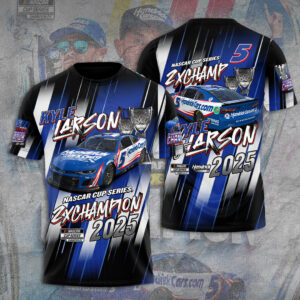 Kyle Larson 2025 NASCAR Cup Series Champion 3D Apparel - TANTN18296