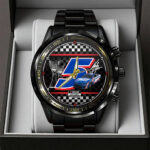 Kyle Larson 2025 NASCAR Cup Series Champion Black Stainless Steel Watch – GNE4646
