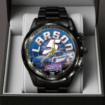Kyle Larson 2025 NASCAR Cup Series Champion Black Stainless Steel Watch – TANTN18549