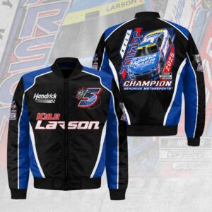 Kyle Larson 2025 NASCAR Cup Series Champion 3D Bomber Jacket - HOATT14477