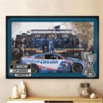 Kyle Larson 2025 NASCAR Cup Series Champion Rectangle Canvas With Inner Frame – HOATT14470