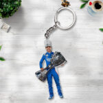 Kyle Larson 2025 NASCAR Cup Series Champion Custom Shape 2-sided Keychain – TANTN18459