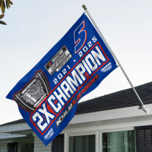Kyle Larson 2025 NASCAR Cup Series Champion 3D Double-side House Flag - TANTN18087