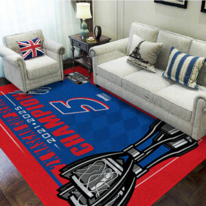Kyle Larson 2025 NASCAR Cup Series Champion Rectangular Rug - TANTN18165