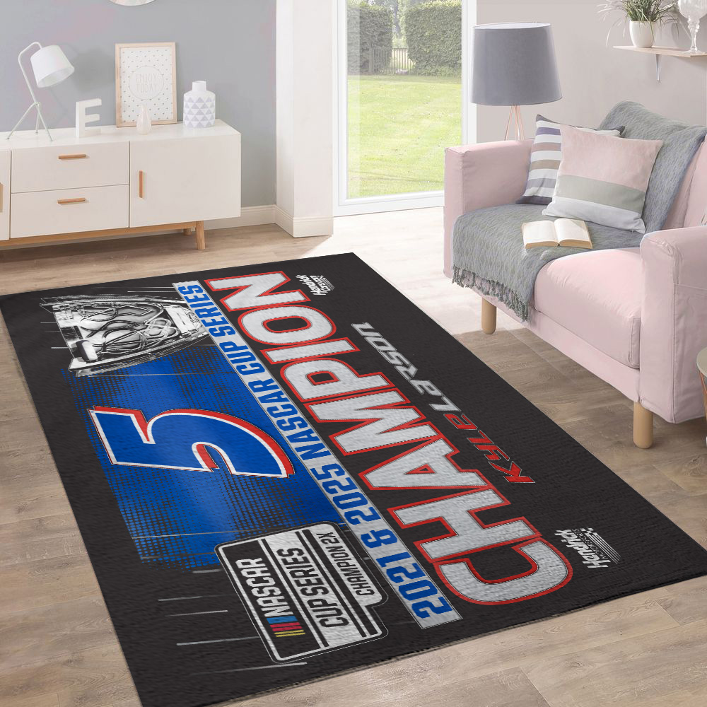 Kyle Larson 2025 NASCAR Cup Series Champion Rectangular Rug ...