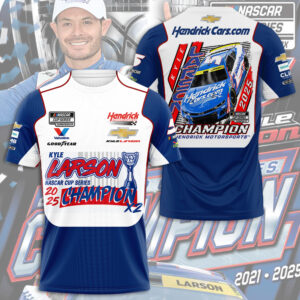Kyle Larson 2025 NASCAR Cup Series Champion 3D Apparel – HOATT14368