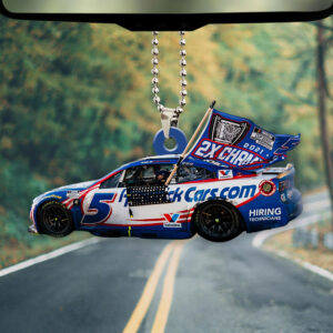 Kyle Larson Nascar Cup Series Champion Custom shape 1-sided Acrylic Car Ornament - TMTHU1971