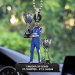 Kyle Larson Nascar Cup Series Champion Custom shape 2-sided Acrylic Car Ornament – TMTHU1980