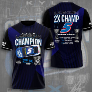 Kyle Larson Nascar Cup Series Champion 3D Apparel – TMTHU2029