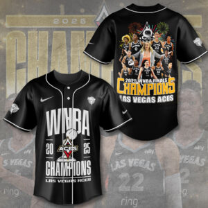 Las Vegas Aces 2025 WNBA Champions Baseball Jersey - TMTHU1919