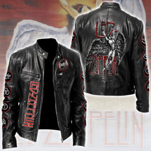 Led Zeppelin Motorcycle Leather Jacket - TMTHU2210