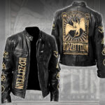 Led Zeppelin Motorcycle Leather Jacket - TMTHU2232