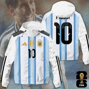 Lionel Messi x Argentina National Football Team World Cup 2026 3D Windbreaker Jacket - TANTN18322