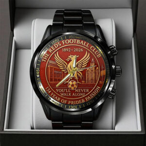 Liverpool FC Black Stainless Steel Watch - TANTN18689