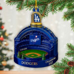 Los Angeles Dodgers 2025 World Series Champions Custom Shape 2-sided Acrylic Ornament – HOATT14255