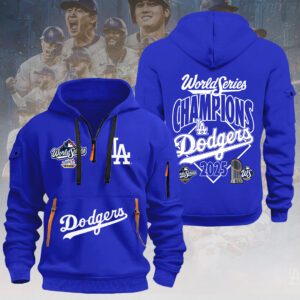 Los Angeles Dodgers 2025 World Series Champions 2D Quarter Zip Hoodie - HOATT14282