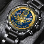 Los Angeles Dodgers 2025 World Series Champions Black Stainless Steel Watch - MAITM13635
