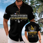 Los Angeles Dodgers 2025 World Series Champions Short Sleeve Button-Down Shirt – MAITM13701