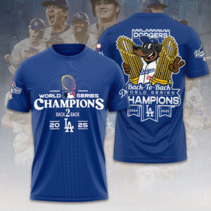 Los Angeles Dodgers 2025 World Series Champions 3D Apparel – HOATT14324