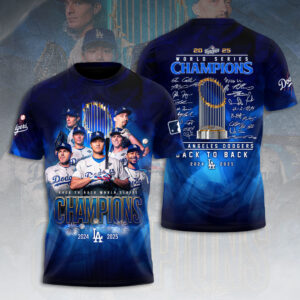 Los Angeles Dodgers 2025 World Series Champions 3D Apparel - HOATT14788