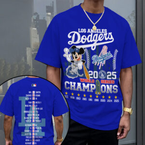 Los Angeles Dodgers 2025 World Series Champions 3D Apparel - MAITM13642