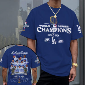 Los Angeles Dodgers 2025 World Series Champions 3D Apparel - MAITM13656