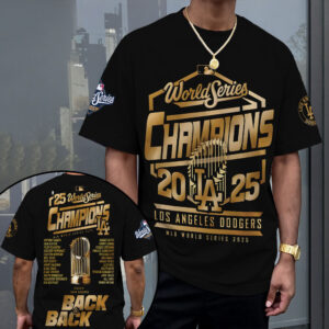 Los Angeles Dodgers 2025 World Series Champions 3D Apparel – MAITM13674