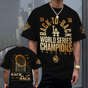 Los Angeles Dodgers 2025 World Series Champions 3D Apparel – MAITM13675