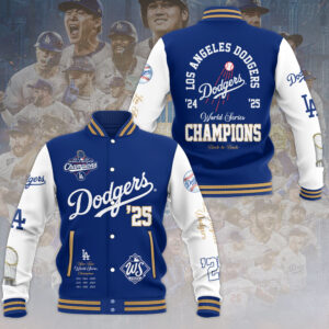 Los Angeles Dodgers 2025 World Series Champions Varsity Jacket - HOATT14257