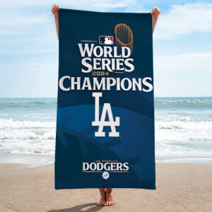 Los Angeles Dodgers World Series 2025 Rectangle Beach Towel - TANTN18142
