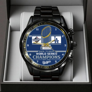Los Angeles Dodgers World Series 2025 Black Stainless Steel Watch - TANTN18245