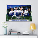 Los Angeles Dodgers World Series 2025 Rectangle Canvas With Inner Frame - TANTN18123