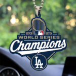 Los Angeles Dodgers World Series 2025 Custom shape 2-sided Acrylic Car Ornament - TANTN18054