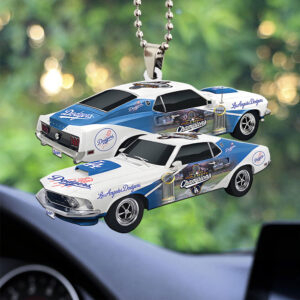 Los Angeles Dodgers World Series 2025 Custom shape 2-sided Acrylic Car Ornament - TANTN18304