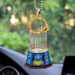 Los Angeles Dodgers World Series 2025 Custom shape 2-sided Acrylic Car Ornament - TANTN18306