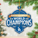 Los Angeles Dodgers World Series 2025 Custom Shape 2-sided Acrylic Ornament – TANTN18043