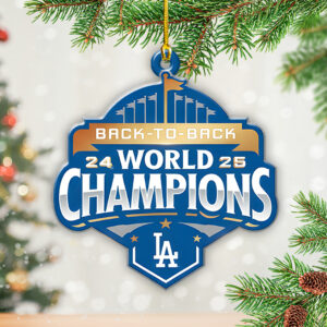 Los Angeles Dodgers World Series 2025 Custom Shape 2-sided Acrylic Ornament – TANTN18043