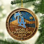 Los Angeles Dodgers World Series 2025 Custom Shape 2-sided Acrylic Ornament – TANTN18551