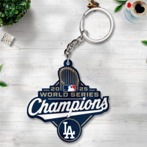Los Angeles Dodgers World Series 2025 Custom Shape 2-sided Keychain - TANTN18056