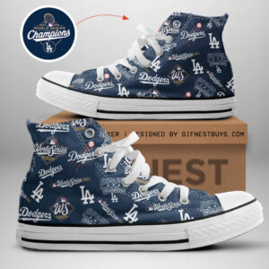 Los Angeles Dodgers World Series 2025 High Top Canvas Shoes - TANTN18790