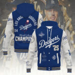 Los Angeles Dodgers World Series 2025 Hooded Baseball Jacket - TANTN18077