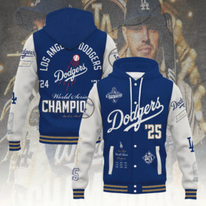 Los Angeles Dodgers World Series 2025 Hooded Baseball Jacket - TANTN18077