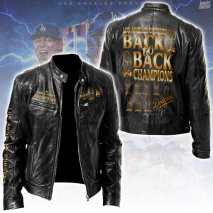 Los Angeles Dodgers World Series 2025 Motorcycle Leather Jacket - TANTN18777