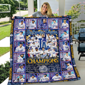 Los Angeles Dodgers World Series 2025 Quilt Blanket - TANTN18047