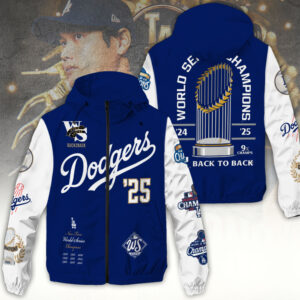 Los Angeles Dodgers World Series 2025 3D Windbreaker Jacket - TANTN18915